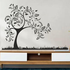 Tree with grass' Wall Sticker