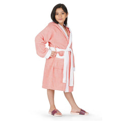 Kids Cotton Bathrobe, 400 GSM - Pink