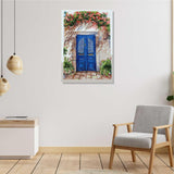 Blue Door Canvas Wall Canvas Painting For Home Decor