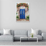 Blue Door Canvas Wall Canvas Painting For Living Room
