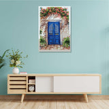 Blue Door Canvas Wall Canvas Painting For  Well Decor