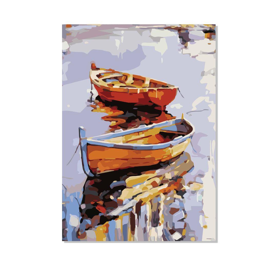 Boats Canvas Painting
