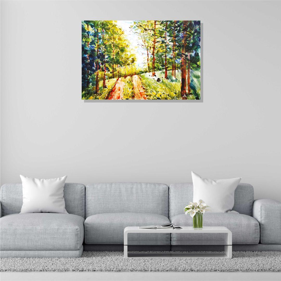 Forest Landscape Painting For Living Room
