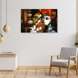 Rajasthani Well Canvas Painting For Home Decor
