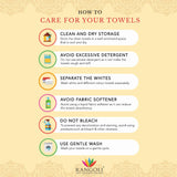 Rangoli Cotton Hand Towel Care Instructions