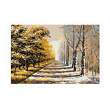 Autumn Snow Canvas Well Canvas Painting