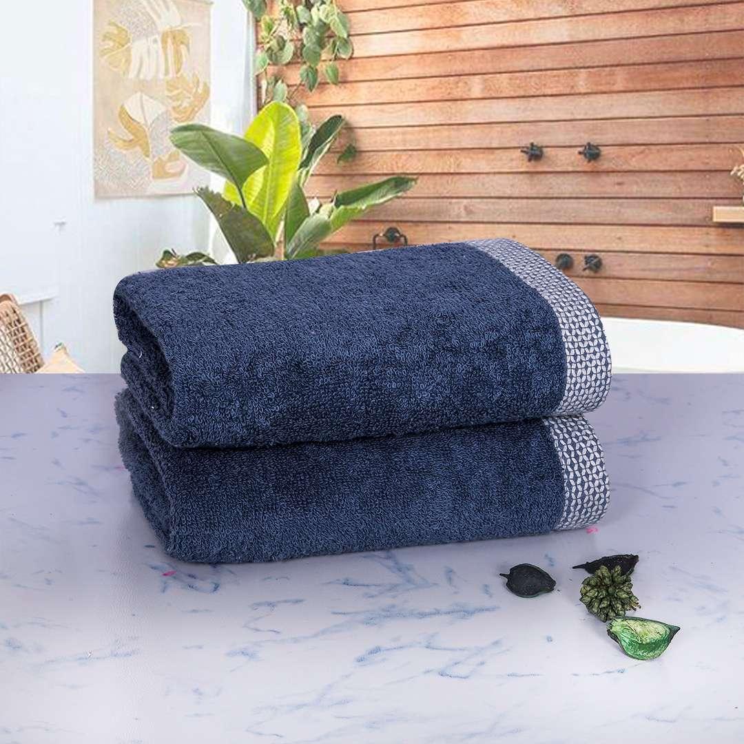 Bamboo Hand Towel Set Of 2 - Blue