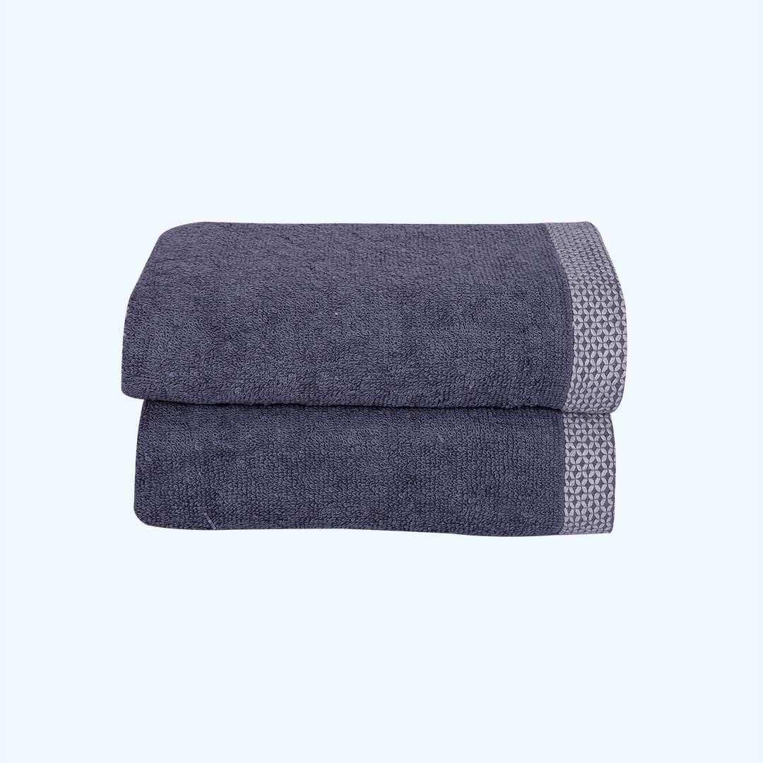 Bamboo Hand Towel Set - Dark Grey