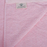 Pink Bamboo Hand Towel Lebel