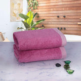 Bamboo Hand Towel Set Of 2 - Purple 