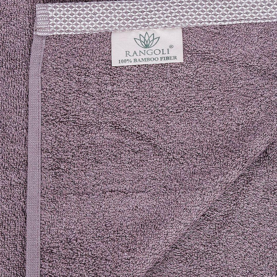 Rangoli Bamboo Towel Ash Grey