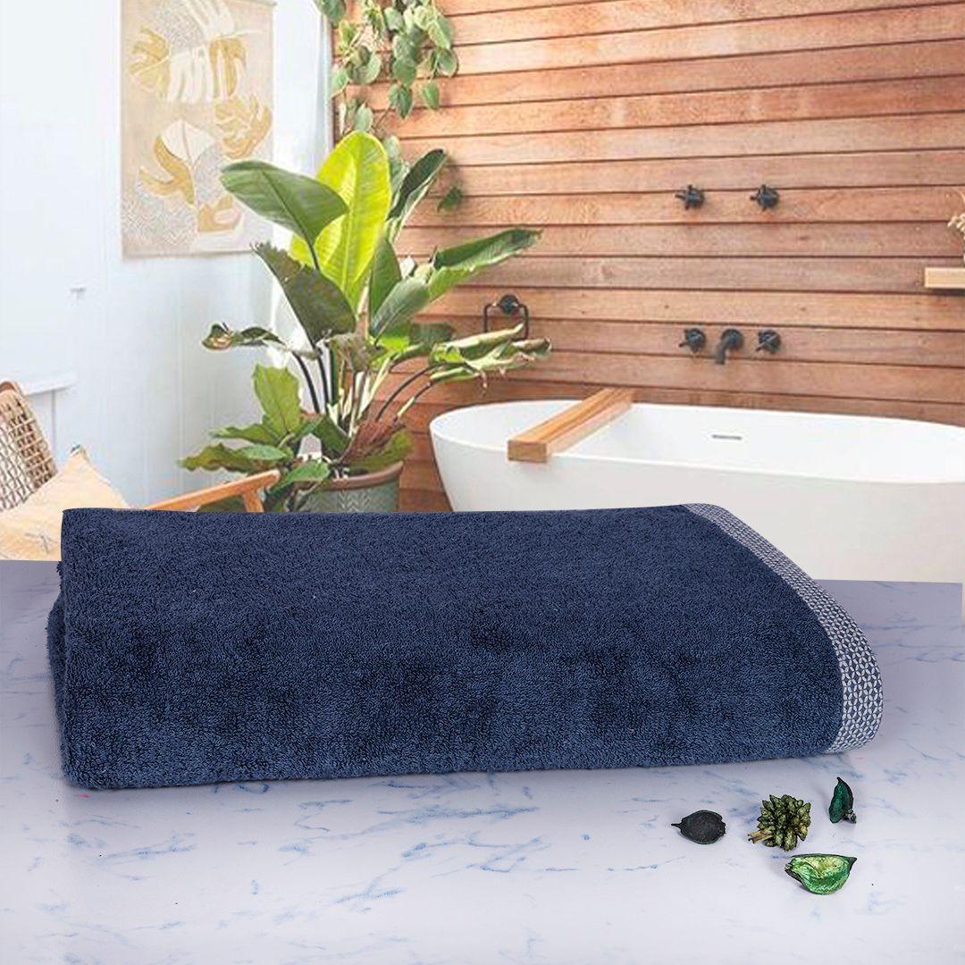 Rangoli Bamboo Towel Blue