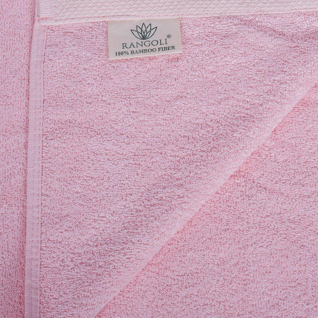 Rangoli Bamboo Towel Pink