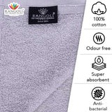 Rose & Heart 450 GSM Cotton Bath Towel - Grey