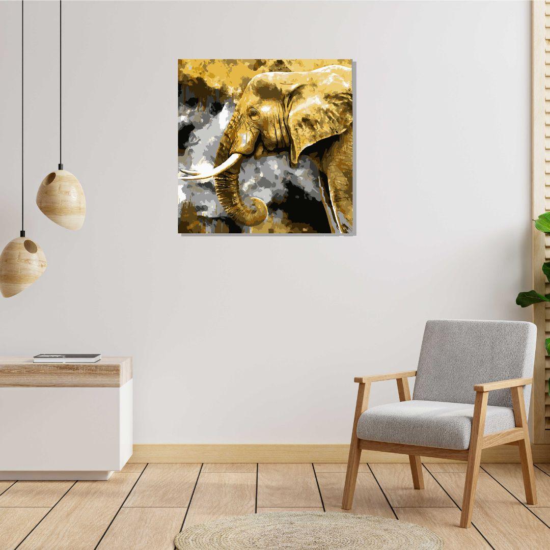 Elephant Canvas Painting For Home Decor