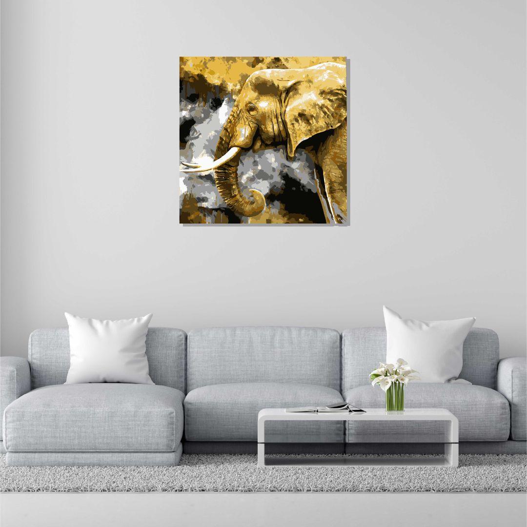 Elephant Canvas Painting For Living Room