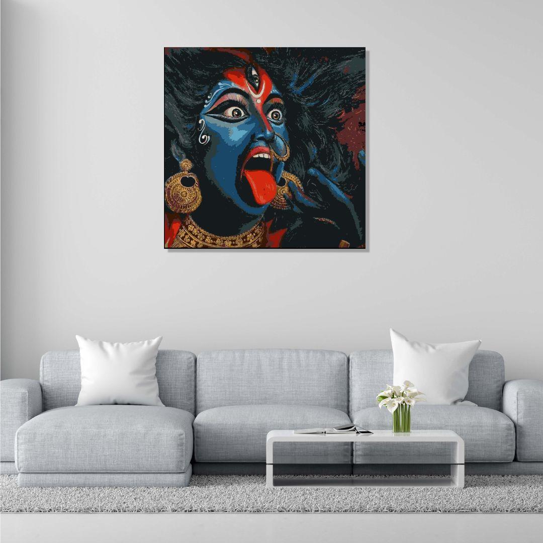 Goddess Kali Canvas Well Canvas For Painting Living Room