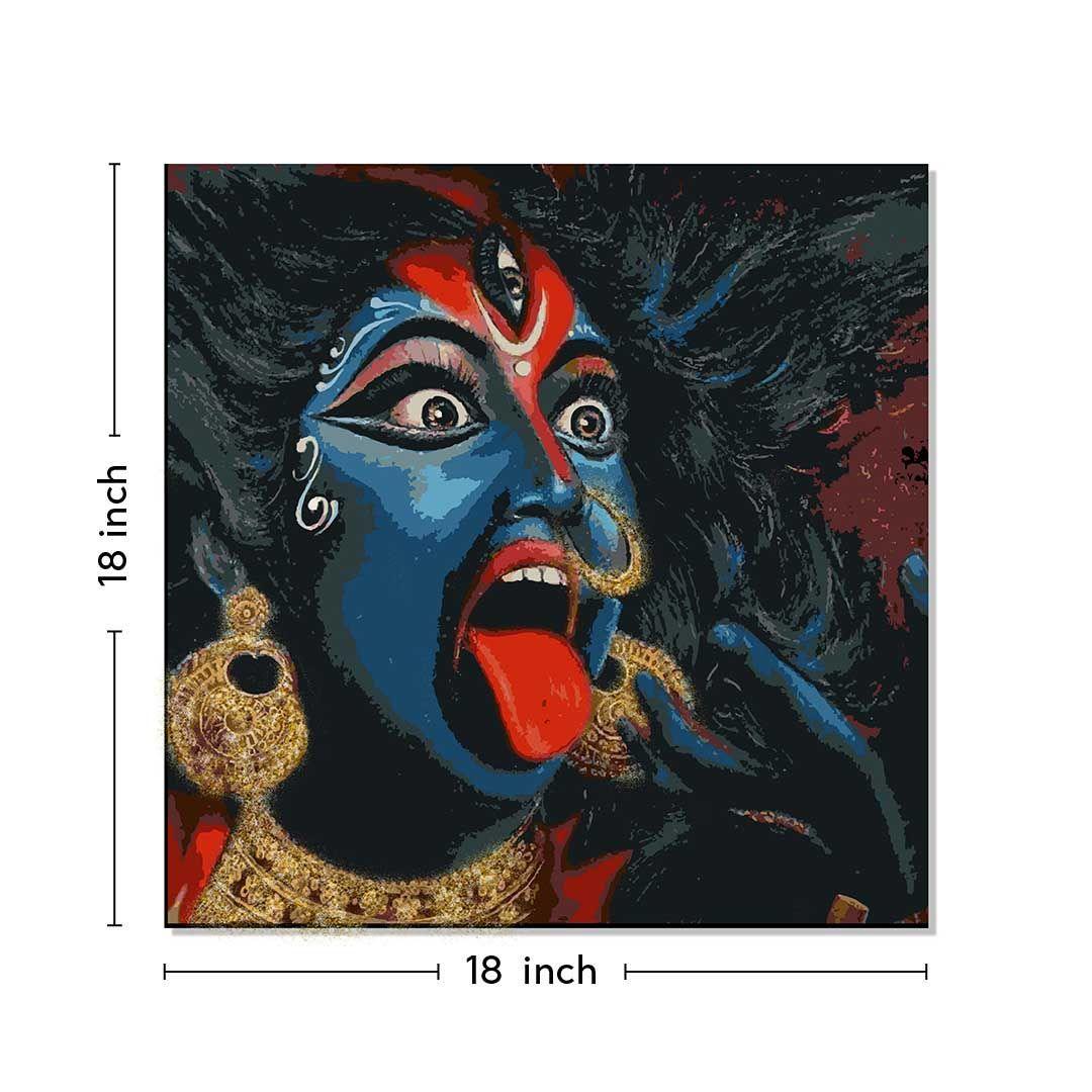 Goddess Kali Canvas Well Canvas 18x18 Inch