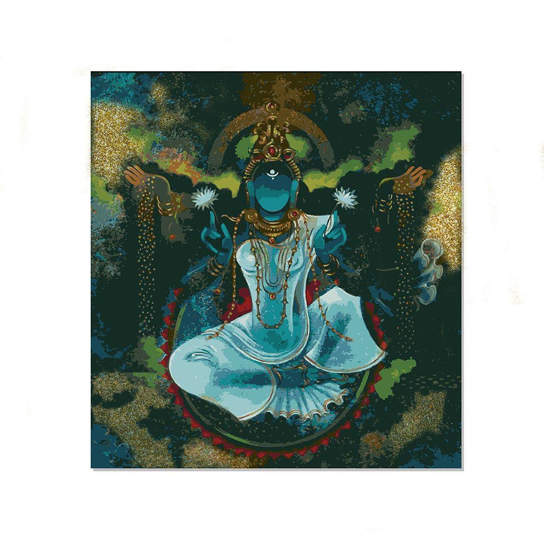Goddess Lakshmi Canvas Painting