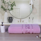 Grace Zero Twist X-Large Cotton Bath Towel - Pink