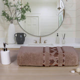 Grace Zero Twist X-Large Cotton Bath Towel - Beige