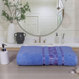 Grace Zero Twist X-Large Cotton Bath Towel - Blue