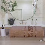 Grace Zero Twist X-Large Cotton Bath Towel - Light Beige