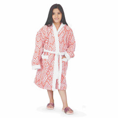 Jacquard Kids Bathrobe 400 GSM - Rangoli