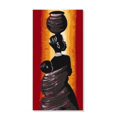 Lady WITH Child Canvas Painting 