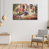 Vintage Garden Canvas Painting for home decor