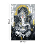 Lord Ganesh Canvas Painting 36x24 Inch