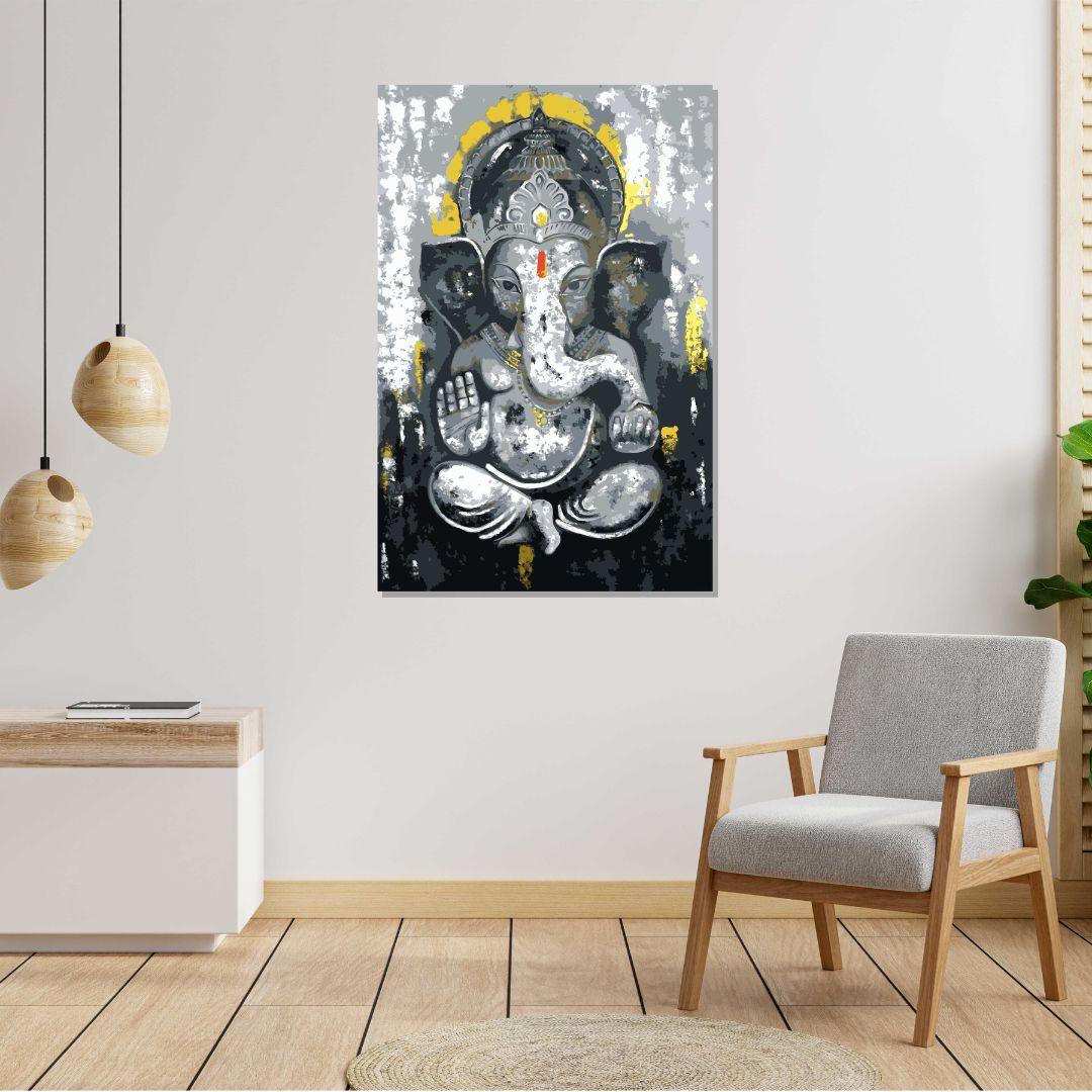 Lord Ganesh Canvas Painting For Home Decor