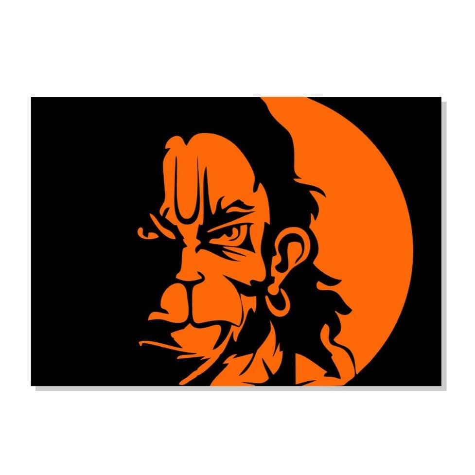 Lord Hanuman Canvas Well Canvas Painting