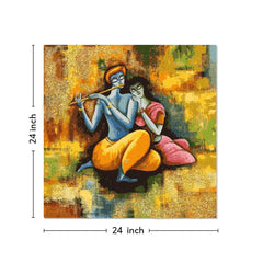 lord Krishna Canvas Painting 24x24 Inch