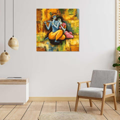 lord Krishna Canvas Painting For Home Decor