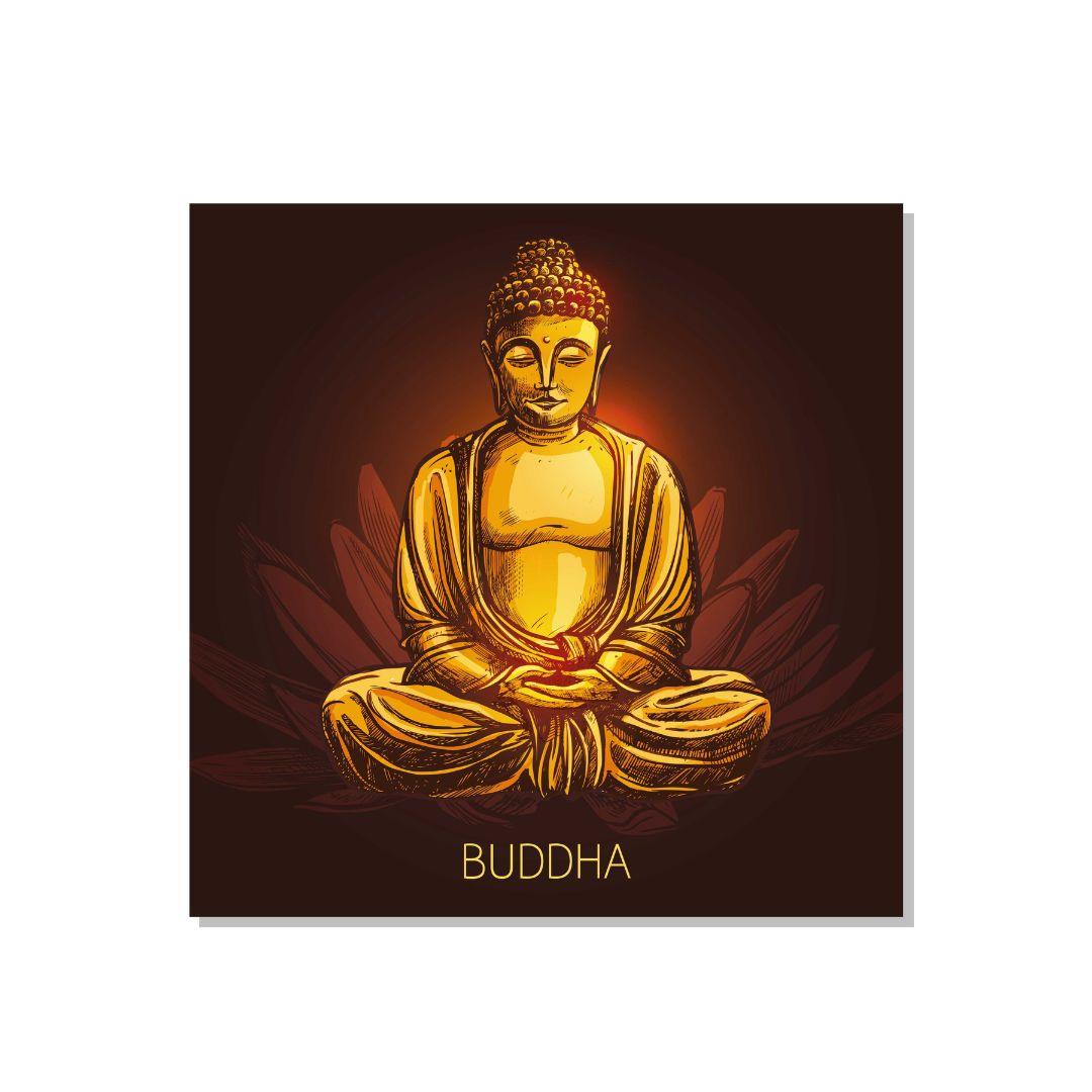 Lord buddha Canvas Painting