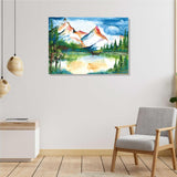 Mountain Landscape Canvas Well Canvas Painting Foe Home Decor