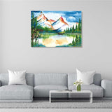 Mountain Landscape Canvas Well Canvas Painting For Living Room