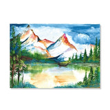 Mountain Landscape Canvas Well Canvas Painting