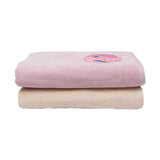Prima Dream Bath Towel Set 2- Beige & Purple