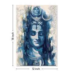 Siva JI Canvas Painting 18x12 Inch