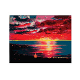 Soothing Sunset Canvas Well Canvas Painting