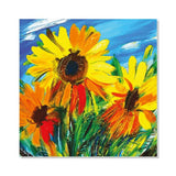 Sun Flower Canvas Well Canvas Painting